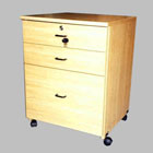 cajonera rodante 2 cajones y archivo