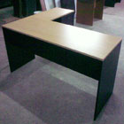 escritorio melamina l con extension